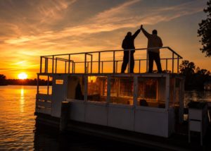 NEU: Sonnenuntergangstour beim Bootsverleih Rumtreiber